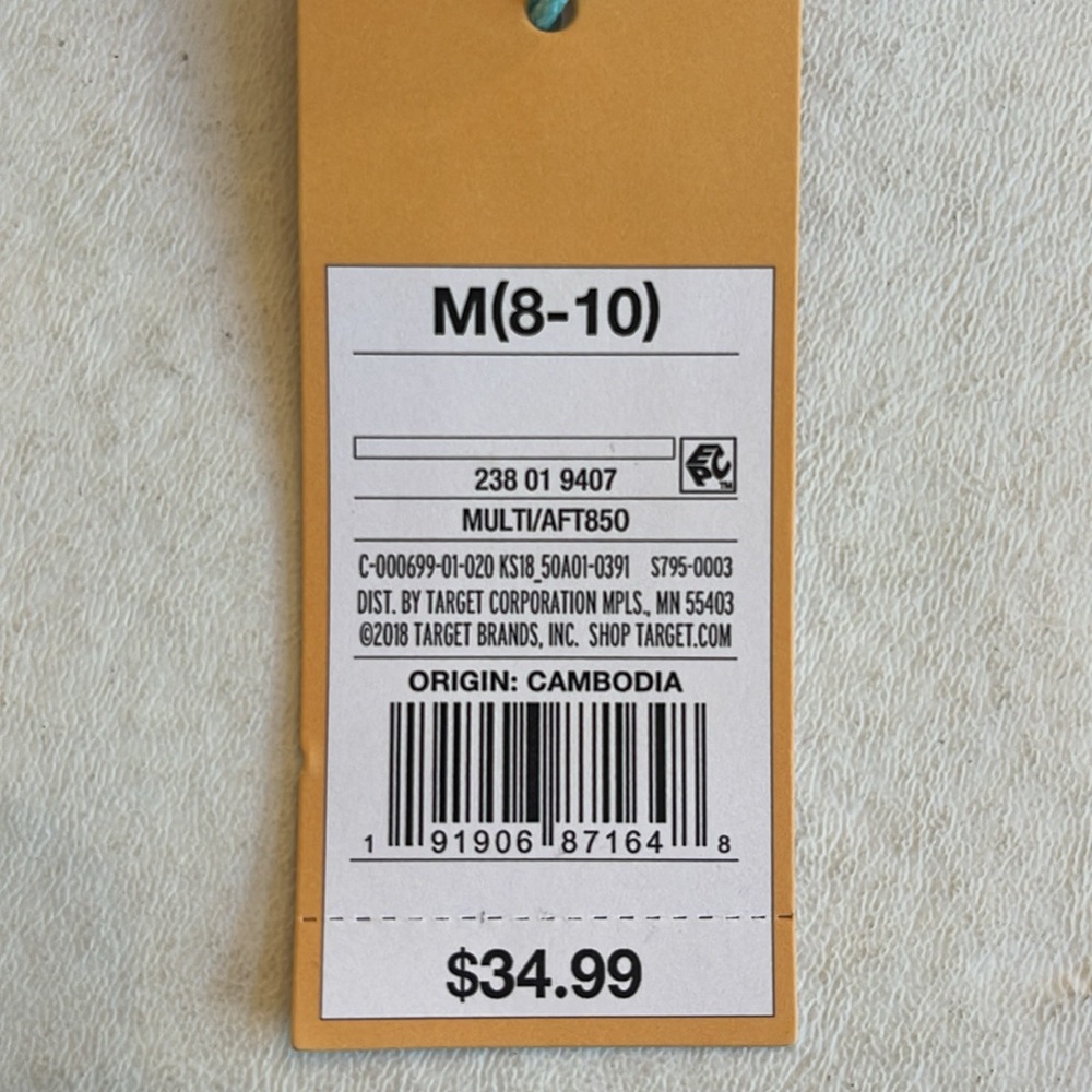 Kona Sol Blue Tropical One-Piece Medium Coverage Padded Swimsuit - NWT - Picture 7 of 7
